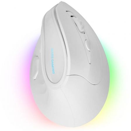 Mars Gaming MM-SK Ratón Gaming Vertical Inalámbrico 8400 DPI Blanco